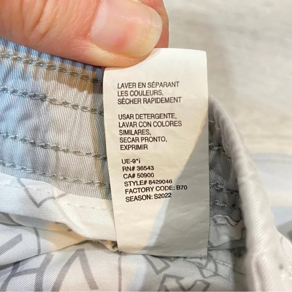 NWT Van Heusen Cargo Shorts 36 Stretch Cotton 8in Inseam- Stone Grey - Picture 14 of 16